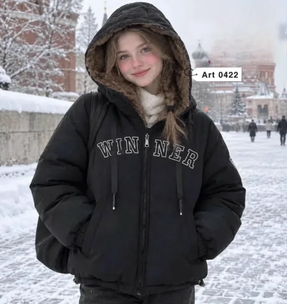 Двухсторонняя куртка зима — фото 3