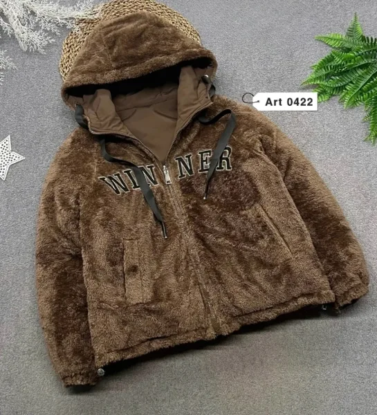 Двухсторонняя куртка зима — фото 8