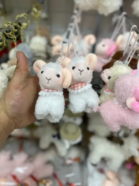 Мягкая игрушка овечка брелки новогодние — фото 1