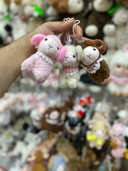 Мягкая игрушка овечка брелки новогодние — фото 2