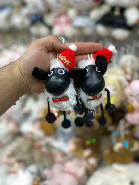 Мягкая игрушка овечка брелки новогодние — фото 3