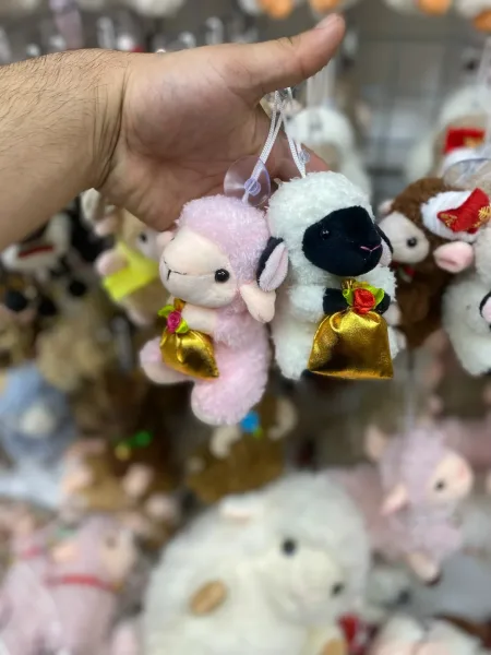 Мягкая игрушка овечка брелки новогодние — фото 4