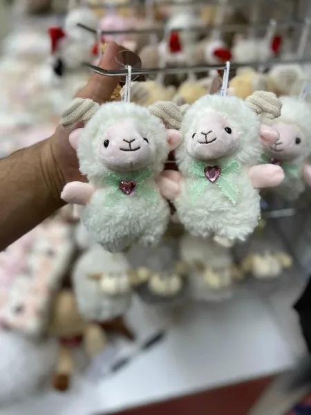 Мягкая игрушка овечка брелки новогодние — фото 6