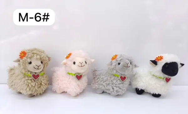 Мягкая игрушка овечка брелки новогодние — фото 8