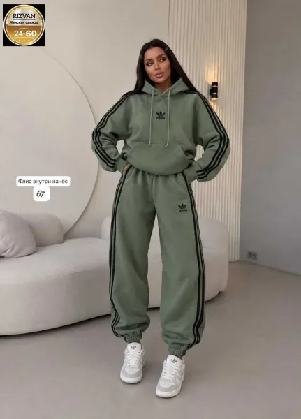 Флисовый костюм Adidas — фото 4