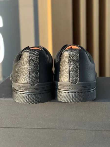 Слипоны Zegna кожаные — фото 9