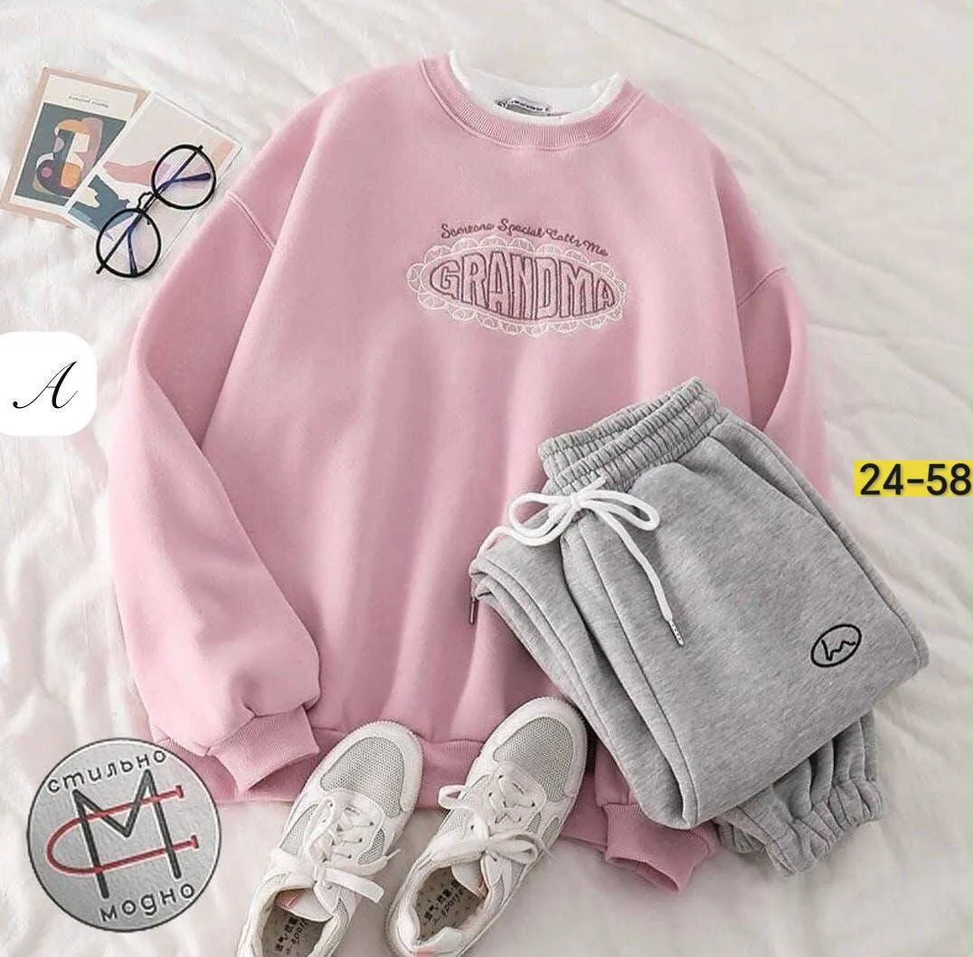 Тёплый и удобный костюм из мягкого флиса с начёсом, подходит — фото 2