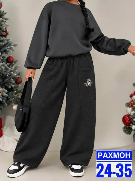 Костюм двойка из велюра — фото 3