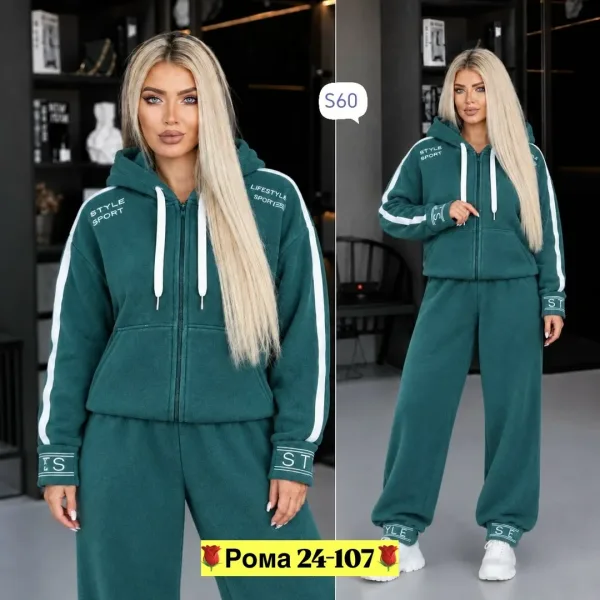Спортивные костюмы из ткани флис с начёсом, подходят для повседневного — фото 5