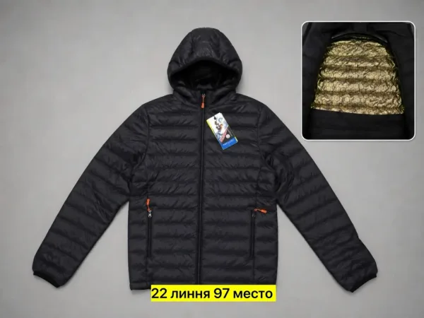 Куртка для мужчин из полиэстера с утеплителем холлофайбер — фото 5