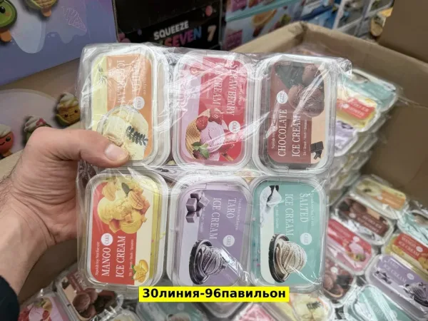 Антистресс силиконовый, мороженое в контейнере — фото 1