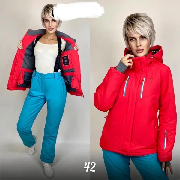 Костюм зимний плащовка с лямками — фото 9