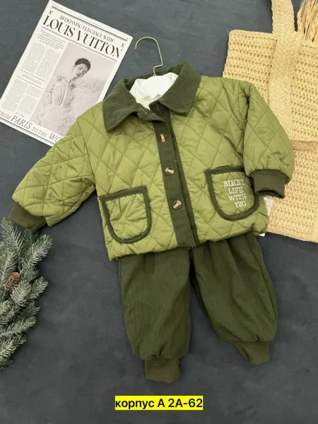Костюм тройка из махры с начесом, подходит для детей — фото 6