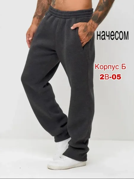 Теплые брюки из флиса с начесом, подходят для повседневной носки — фото 5
