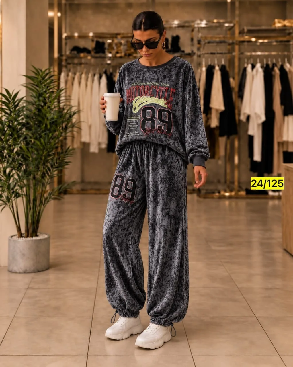 Костюм двойка из тёплого велюра — фото 2