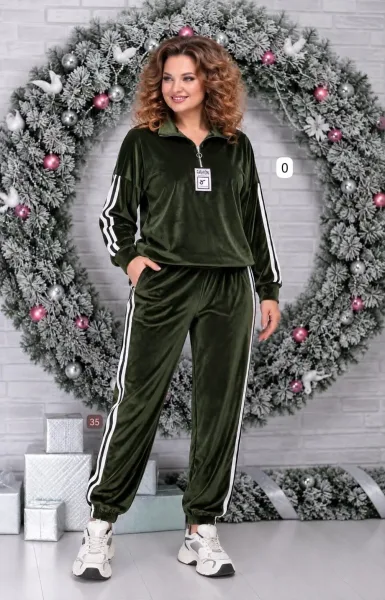 Костюм двойка из велюра — фото 3