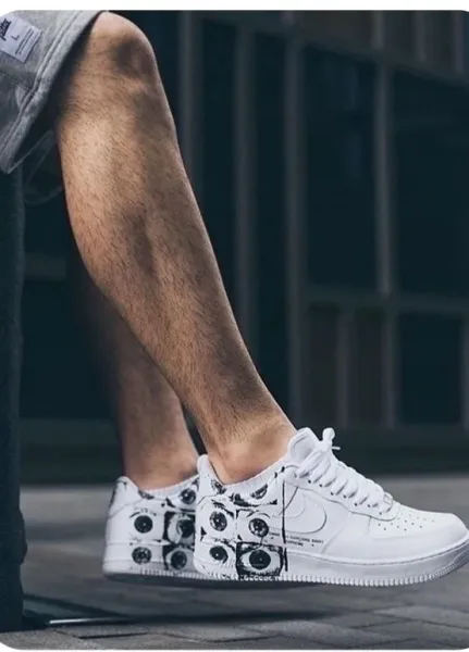 Кроссовки Nike Comme des Garçons x Supreme x Air Force 1 Low 'Eyes — фото 2