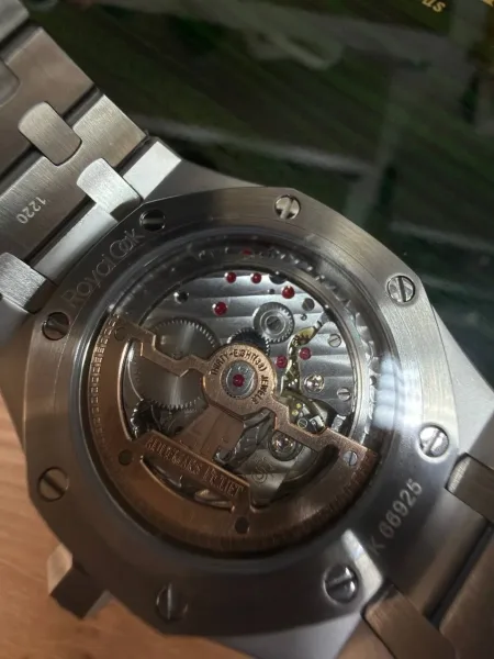 Часы в стиле Audemars Piguet Royal Oak Jumbo 15202ST, синий металл — фото 5
