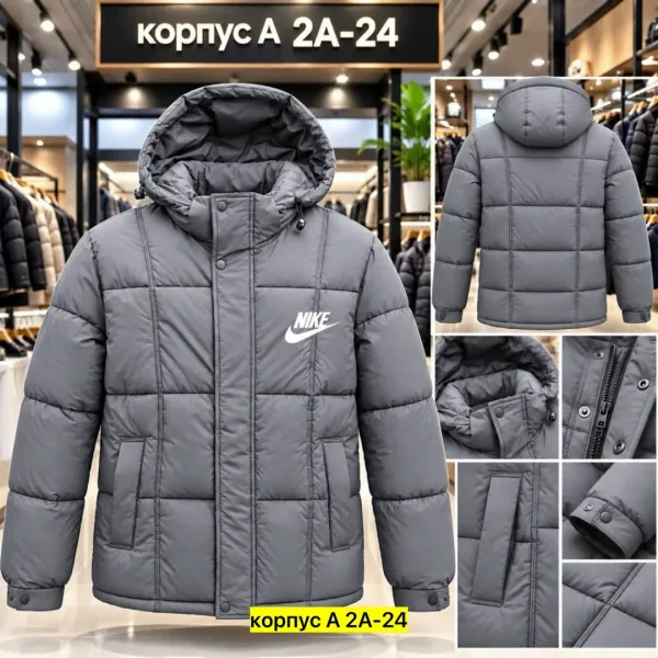 Мужская флисовая куртка с начесом, плотность наполнителя /м², подходит — фото 1