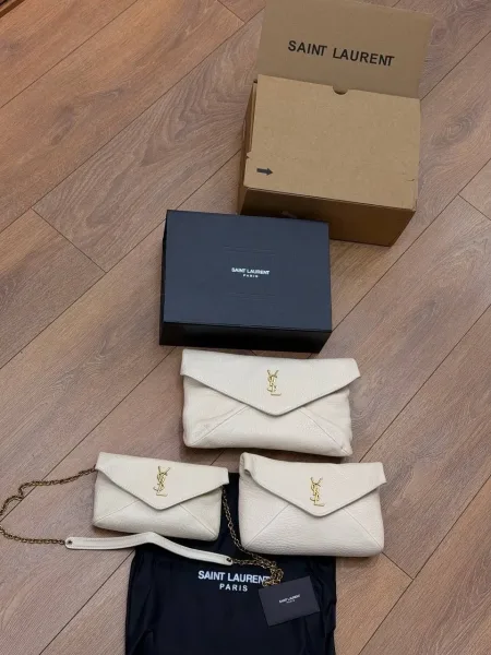 Saint Laurent сумка из натуральной кожи — фото 5