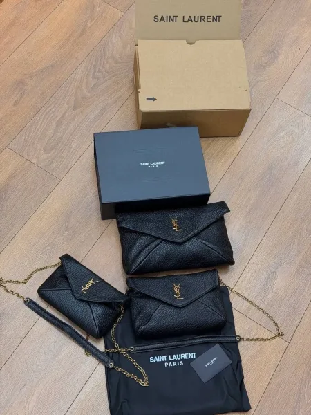 Saint Laurent сумка из натуральной кожи — фото 6