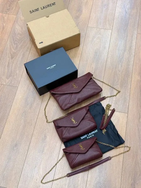 Saint Laurent сумка из натуральной кожи — фото 7