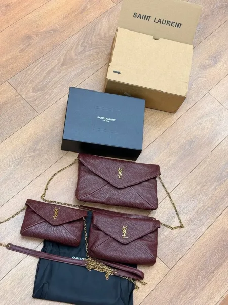 Saint Laurent сумка из натуральной кожи — фото 8