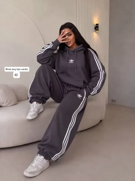 Флисовый костюм Adidas — фото 4