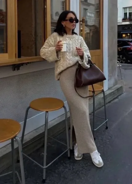 Юбка MAXI из трикотажа — фото 4