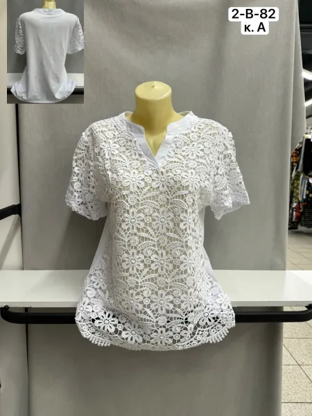 Кофта женская из хлопка и полиэстера — фото 2