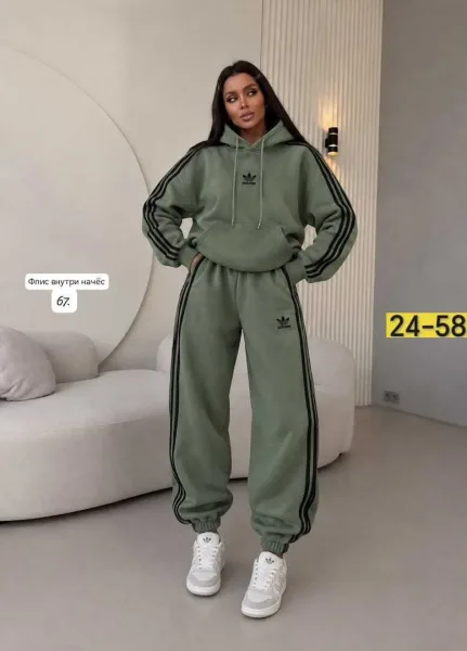 Флисовый костюм Adidas — фото 4