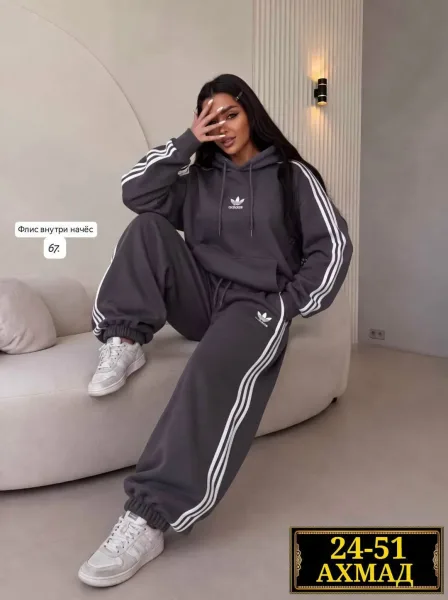 Флисовый костюм Adidas — фото 5