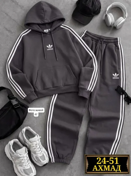 Флисовый костюм Adidas — фото 6