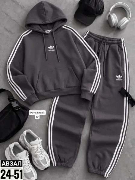 Флисовый костюм Adidas — фото 6