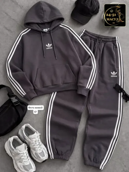 Флисовый костюм Adidas — фото 6