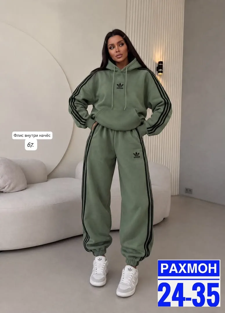 Флисовый костюм Adidas — фото 2