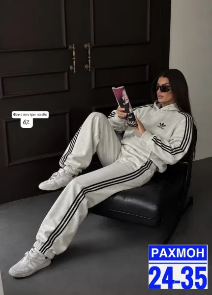 Флисовый костюм Adidas — фото 6