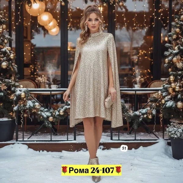 Платье пайетка — фото 4