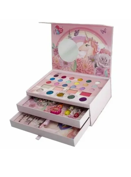 Большой набор декоративной детской косметики для девочек Diy Beads в кейсе Makeup Series — фото 5