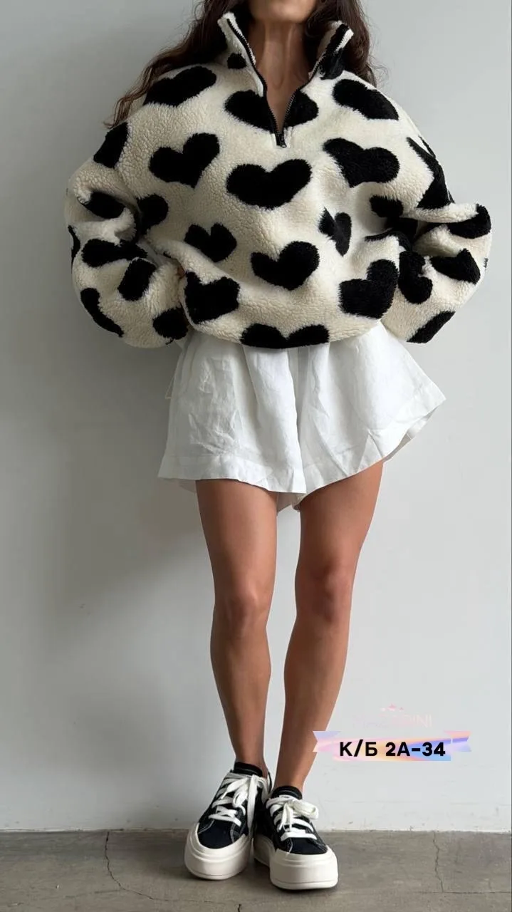 Плюшевый халат оверсайз — фото 2