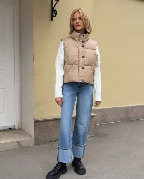 Жилетка из экокожи — фото 6