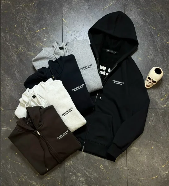 Тёплые зип-худи Armani комфорт и стиль на каждый день — фото 6