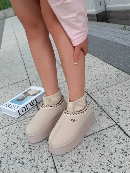 Зимние угги из натуральной замши — фото 8
