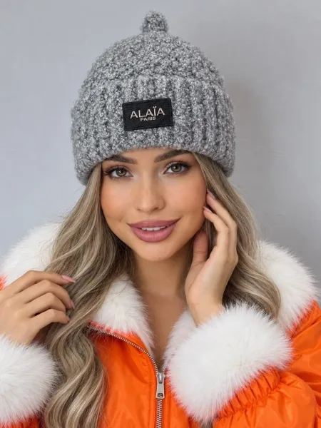 Шапка без флиса, тёплая, из шерсти, полиамида и эластана — фото 3