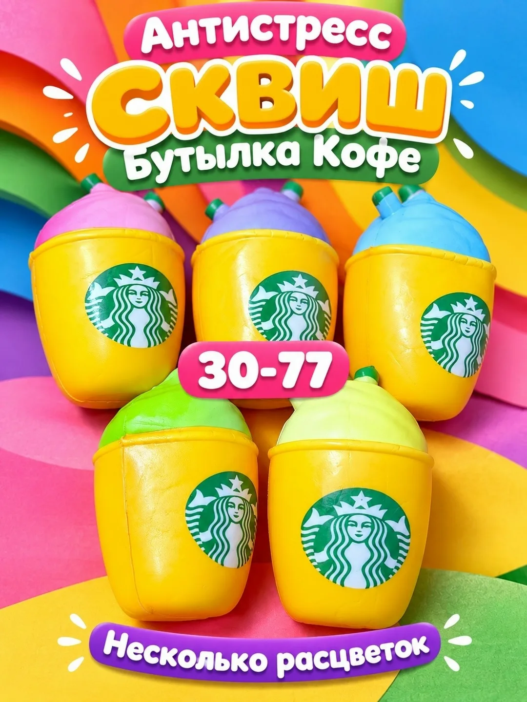Антистресс Сквиш Бутылка Кофе — фото 2