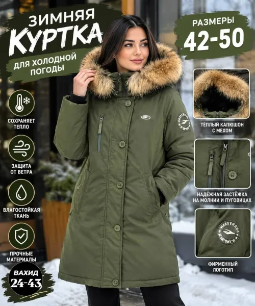 Женская зимняя куртка — фото 4