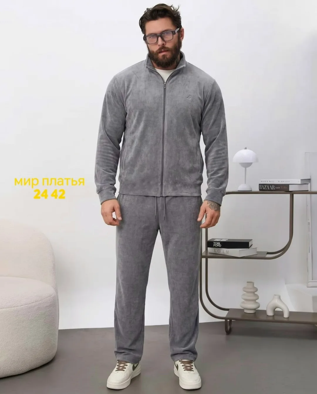Костюм мужской из теслы микровельвета — фото 2
