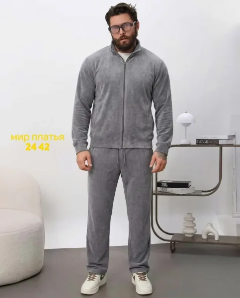 Костюм мужской из теслы микровельвета — фото 2