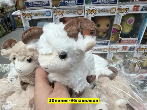 Игрушка барашка из искусственного меха — фото 1
