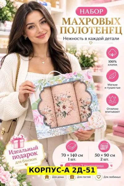 Махровое полотенце из 100 хлопка — фото 2